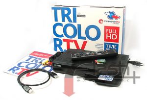 Tricolor Maximum HD Satellite TV kit : set top box GS HD-9305 with smart card 